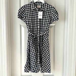 Crewcuts Navy Gingham Dress, Size 7